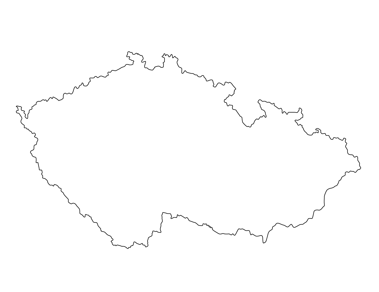 Mapa České republiky